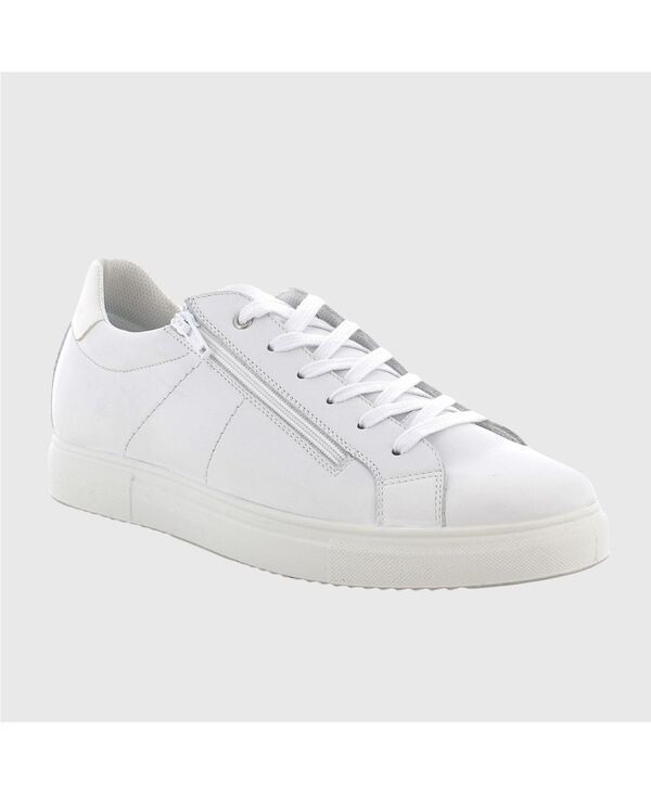アルパインスイス メンズ シューズ スニーカー レザー Alpine Swiss Mens Dante Made in Italy LowTop Leather Sneaker White ホワイト