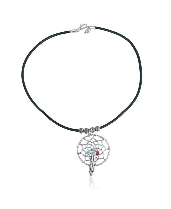 アメリカンウエストジュエリー レディース アクセサリー ネックレス・チョーカー・ペンダントトップ レース レザー American West Jewelry Sterling Kingmand Cor