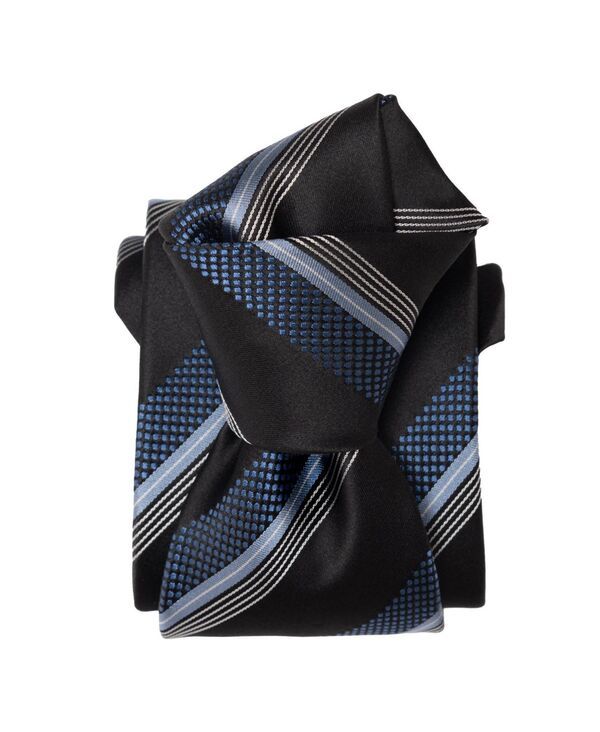 エリザベッタ メンズ アクセサリー ネクタイ トール シルク Elizabetta Big Tall Corso Silk Jacquard Tie for Men Black ブラック