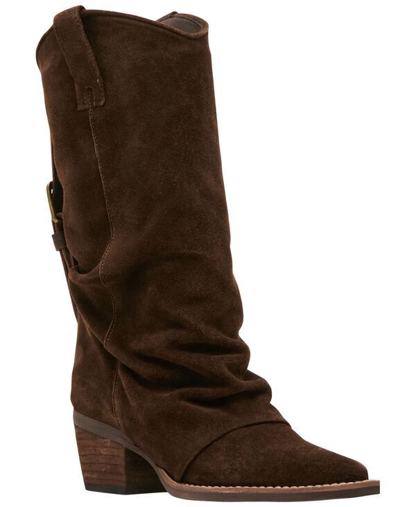 スティーブ マデン レディース シューズ ブーツ・レインブーツ Steve Madden Womens Aldora Western Slouch Boots Chocolate Suede チョコレ