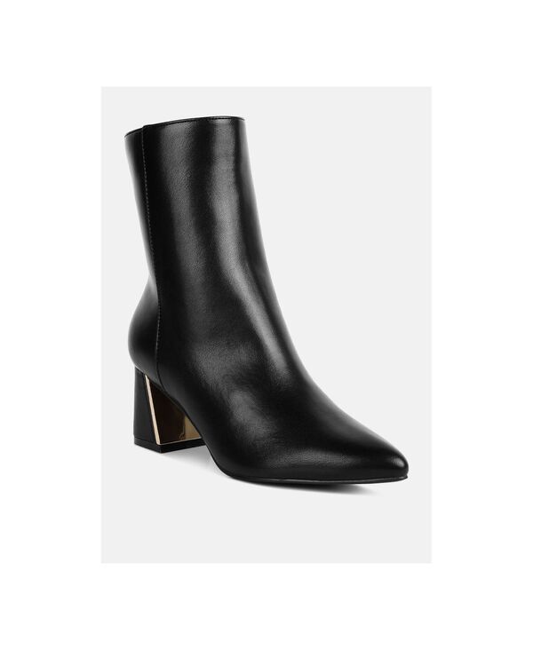 ロンドンラグ レディース シューズ ブーツ・レインブーツ トール アンクル ヒール London Rag Womens Kaira Metallic Accent Heel High Ankle Bo