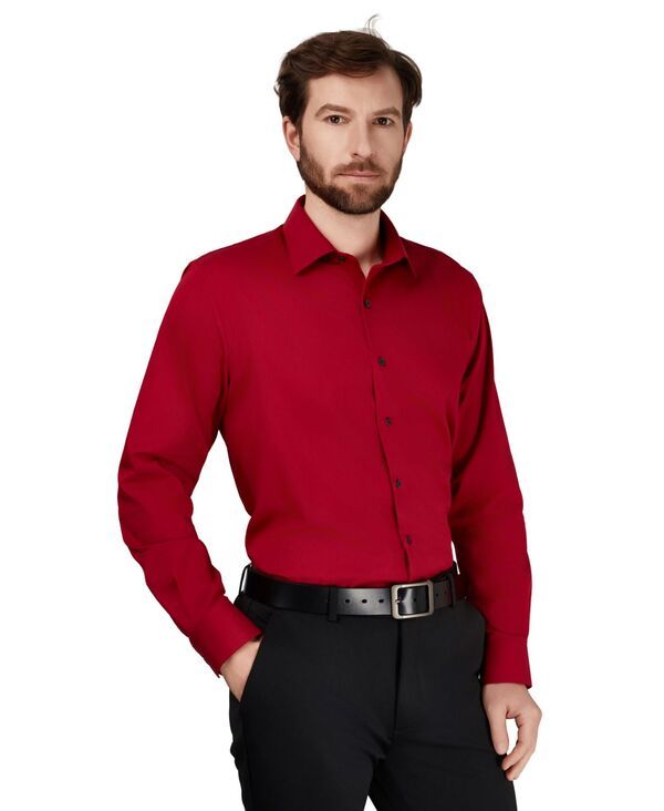 アルファニ メンズ トップス シャツ スリムフィット Alfani Menslim Fit Solidresshirt Red レッド