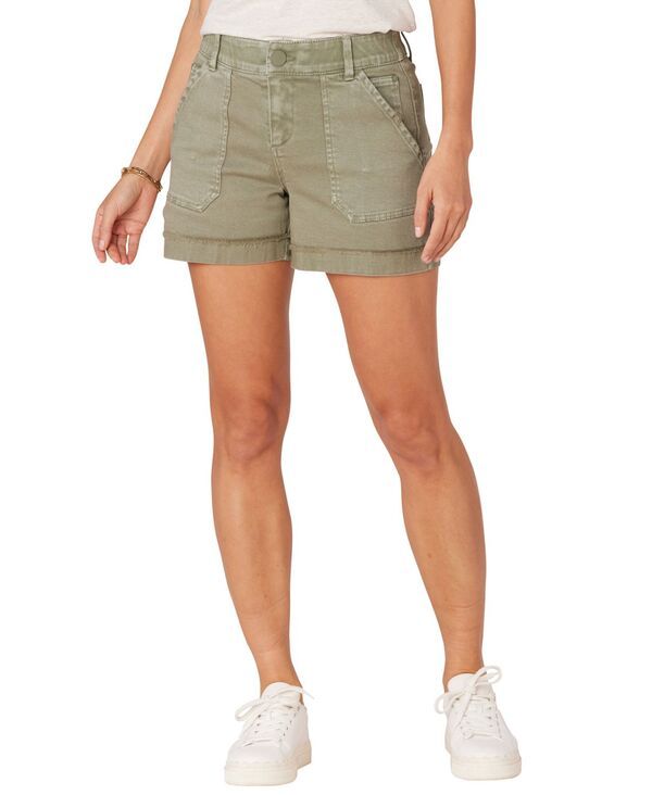 デモクラシー レディース ボトムス ハーフパンツ・ショーツ プチ ショートパンツ Democracy Petite Ab Solution HighRise Cargo Shorts Khaki Gr