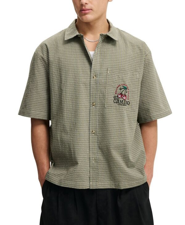 コットンオン メンズ トップス シャツ 半袖 COTTON Mens Darcy ShortSleeve Shirt Khaki カーキ
