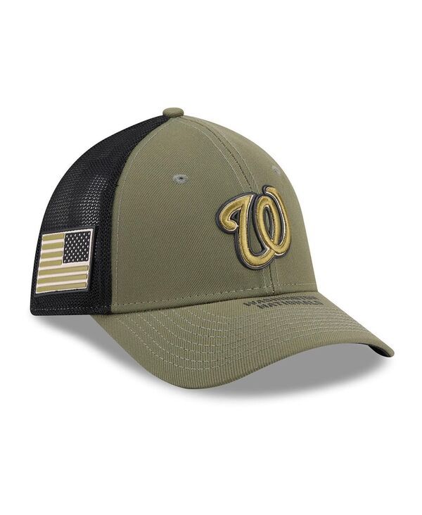 ニューエラ メンズ アクセサリー 帽子 New Era Mens Olive Washingtonationals 2026 Armed Forces Day 39THIRTY MCrown Truc