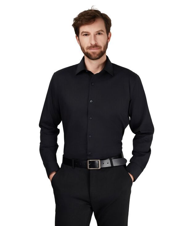 アルファニ メンズ トップス シャツ スリムフィット Alfani Menslim Fit Solidresshirt Black ブラック