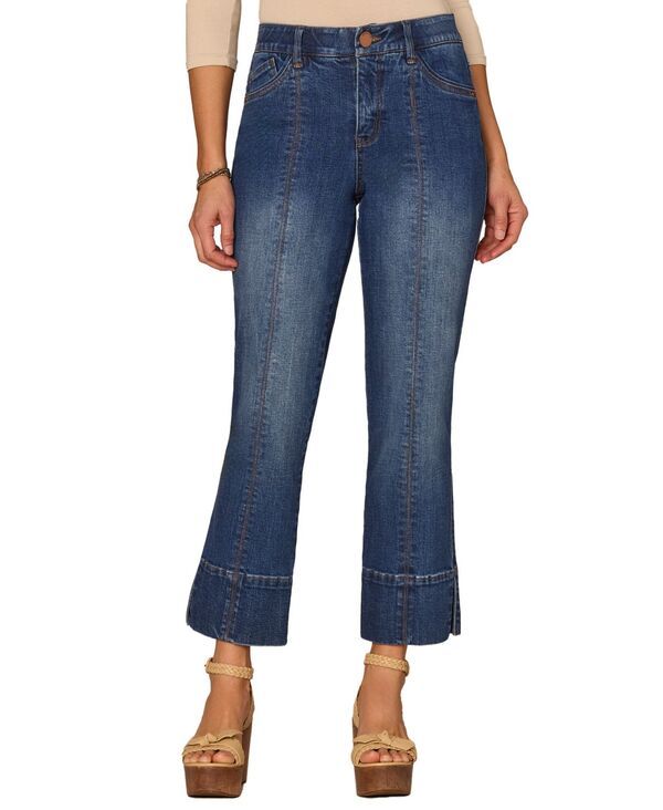 デモクラシー レディース ボトムス デニムパンツ プチ ジーンズ Democracy Petite HighRise Kick Flare Jeans Blue ブルー