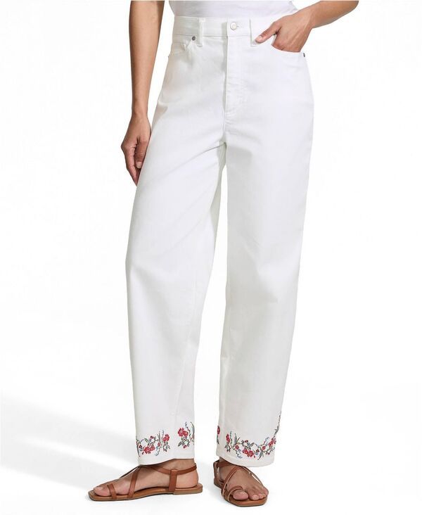 ランズエンド レディース ボトムス カジュアルパンツ プチ デニム アンクル ジーンズ Lands End Petite Denim High Rise Barreleg Ankle Jeans Ch
