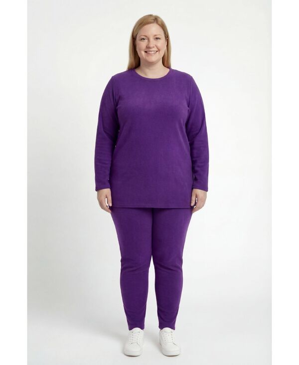 ウーマン ウィズイン レディース アウター パーカー・スウェット プラスサイズ シャツ フリース Woman Within Plusize Fleece Sweatshirt Set Radiant