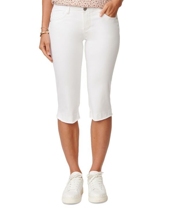 デモクラシー レディース ボトムス デニムパンツ プチ Democracy Petite Absolution Mid Rise Skimmer Optic White ホワイト