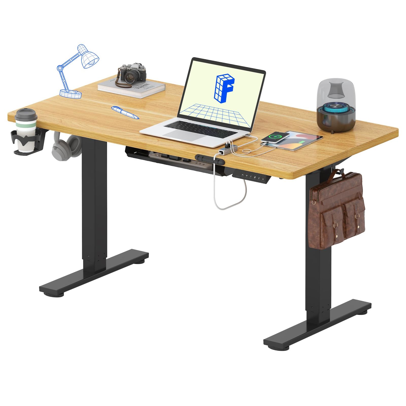 FLEXISPOT 昇降デスク ローデスク パソコンデスク EF1 T 高さ48-72cm 