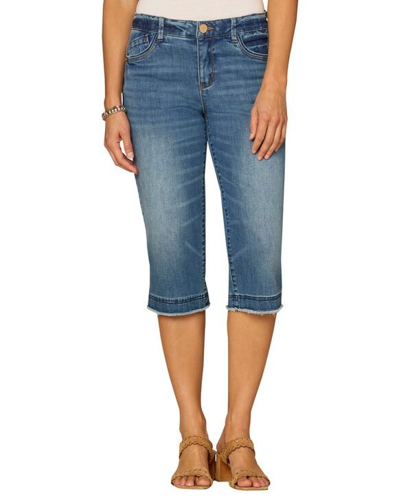 デモクラシー レディース ボトムス デニムパンツ プチ Democracy Petite Absolution Mid Rise Skimmer Indigo インディゴ