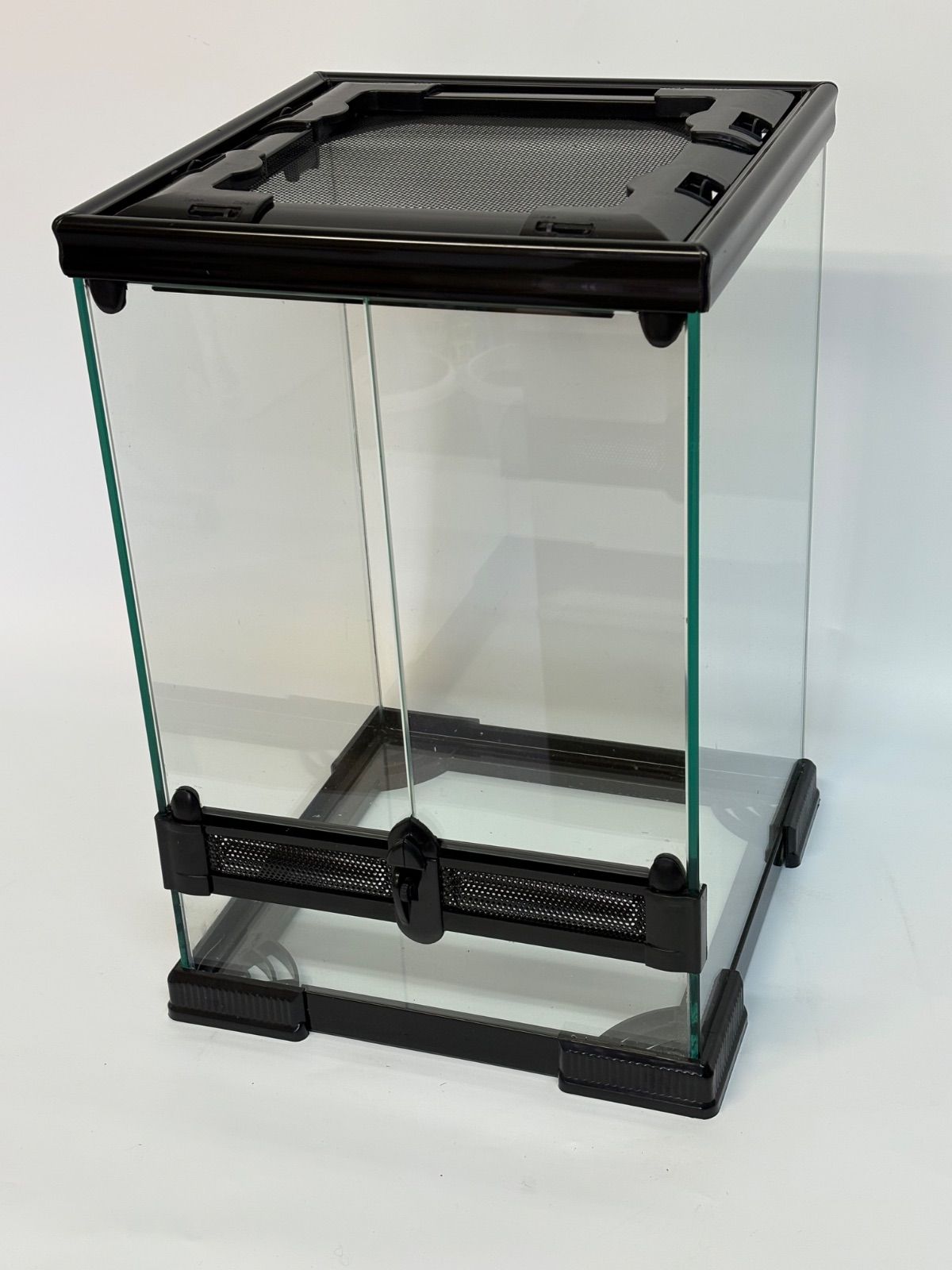 DMB爬虫類ケージ50x30x35cm ガラス飼育ケージ観音開きガラス組立不要 DMB爬虫類ケージ3045 ガラス飼育ケージ 観音開きガラスボックス