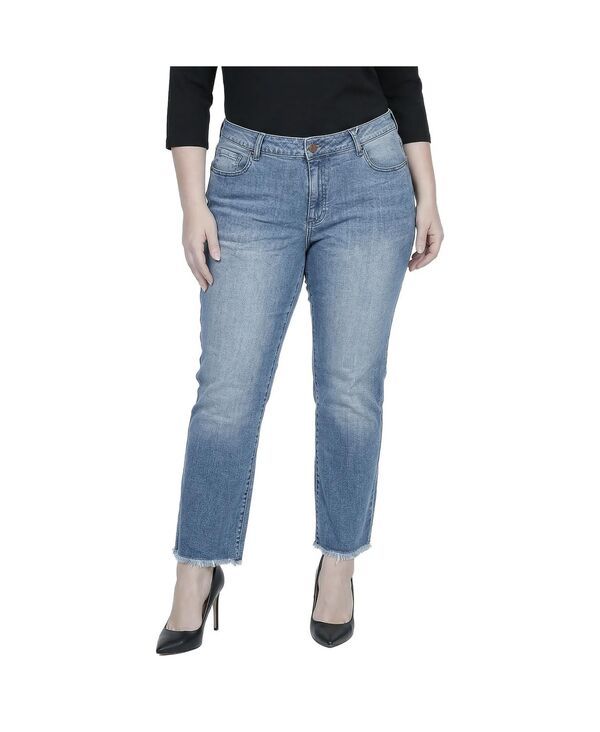 スタンダーズ アンド プラクティス レディース ボトムス デニムパンツ ジーンズ Standards Practices Womens Raw Hem Boyfriend Jeans Light bl