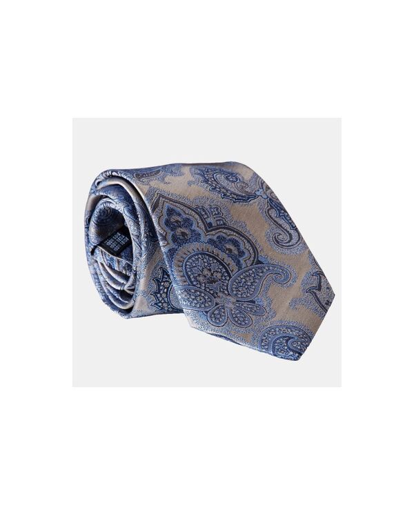 エリザベッタ メンズ アクセサリー ネクタイ シルク Elizabetta Cortina Silk Jacquard Tie for Men Warm pewter ピューター