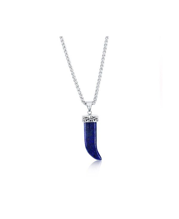 メタロ レディース アクセサリー ネックレス・チョーカー・ペンダントトップ Tシャツ レース Metallo Stainlessteel Hornecklace Lapis
