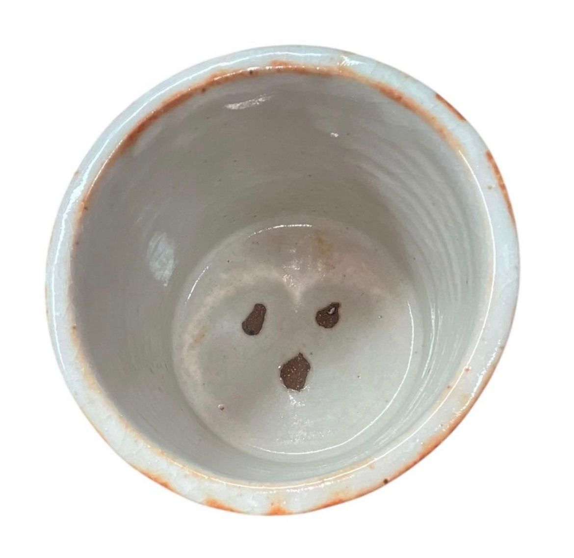 志野焼 水差し 陶器 木箱付き 志野焼 水指 水埜古麦 作 共箱付き 茶道具 - メルカリ