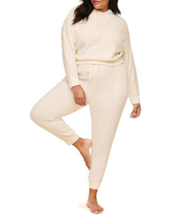 アドアミー レディース アウター パーカー・スウェット プラスサイズ ジョガーパンツ Adore Me Davinia Womens PlusSize Hoodie And Joggerset Whi