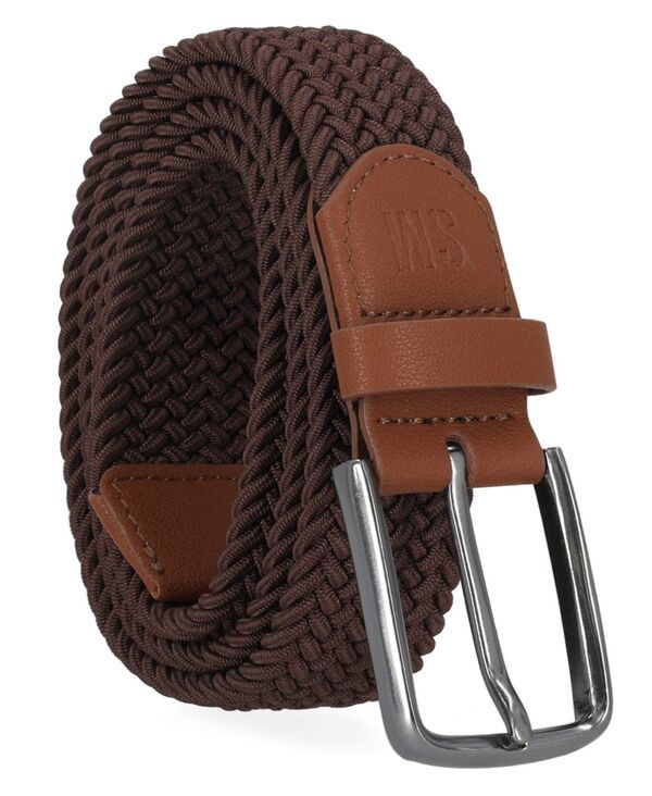 スティーブ マデン メンズ アクセサリー ベルト Steve Madden Mens Woven Elastic Belt Brown ブラウン