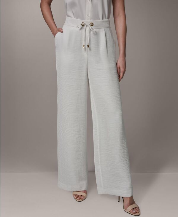 ダナ キャラン ニューヨーク レディース ボトムス カジュアルパンツ プチ Donna Karanew York Womens Ripple WideLeg Pants Regular Petite
