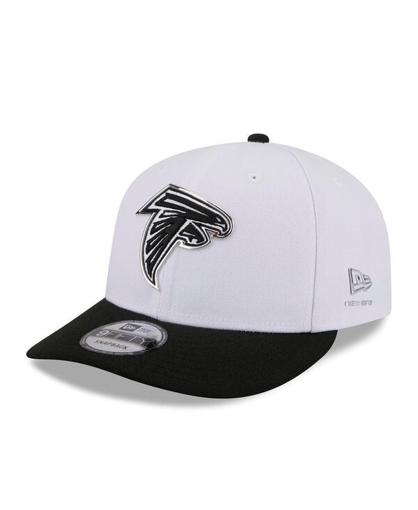 ニューエラ メンズ アクセサリー 帽子 New Era Mens WhiteBlack Atlanta Falcons 2026 NFL Draft PreCurved 9FIFTY Snapback