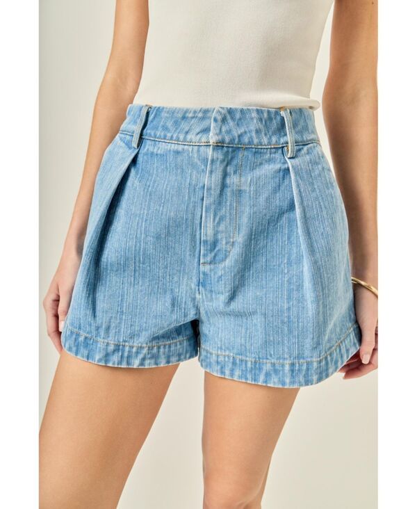 イングリッシュファクトリー レディース ボトムス ハーフパンツ・ショーツ ショートパンツ デニム English Factory Womens High Waistedenim Shorts Ligh