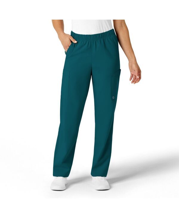 ウィンク レディース ボトムス カジュアルパンツ プチ Wink Petite W123 Unisex MultiCargo Scrub Pant Caribbean blue ブルー