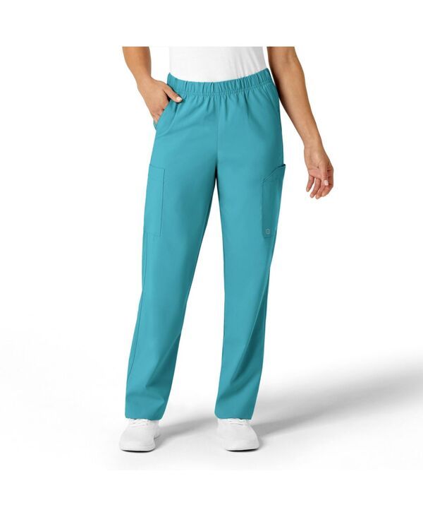 ウィンク レディース ボトムス カジュアルパンツ プチ Wink Petite W123 Unisex MultiCargo Scrub Panteal blue ブルー