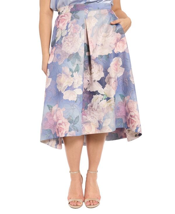 ミューズ レディース トップス ワンピース プラスサイズ プリーツ スカート Muse Plusize Pleated Organza Skirt Blue Blush ブルー