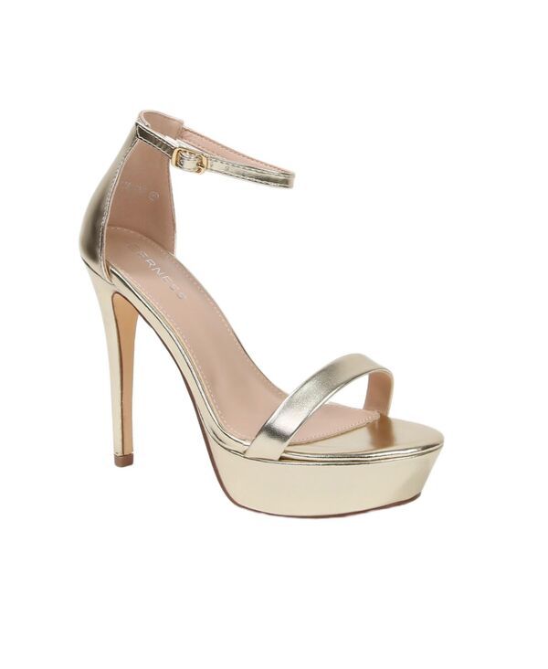 バーネス レディース シューズ サンダル プラットフォーム BERNESS Womens Germane Platform Sandals Gold ゴールド
