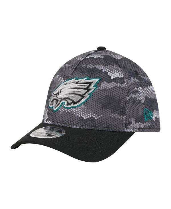 ニューエラ メンズ アクセサリー 帽子 New Era Mens Black Philadelphia Eagles Camo AFrame 39THIRTY Flex Hat Black ブラック