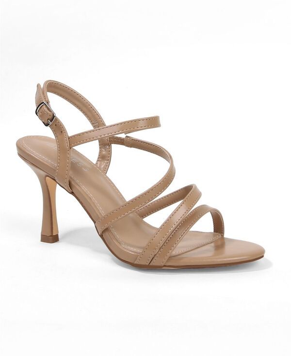 バーネス レディース シューズ サンダル ヒール BERNESS Womens Vittoria Strappy Stiletto Heel Sandals Beige ベージュ