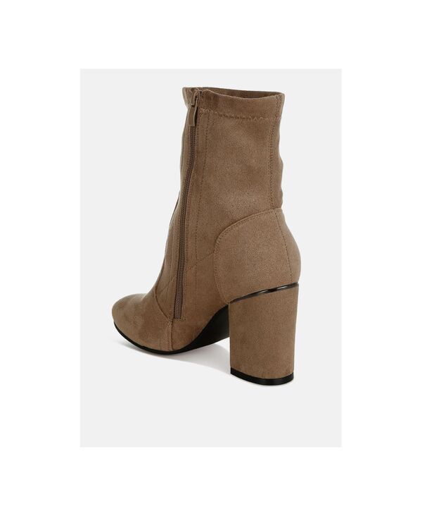 ラグアンドコー レディース シューズ ブーツ・レインブーツ Rag Co Rag and CO Womens Nidaros Microfiber Sock Boots Beige stretchab