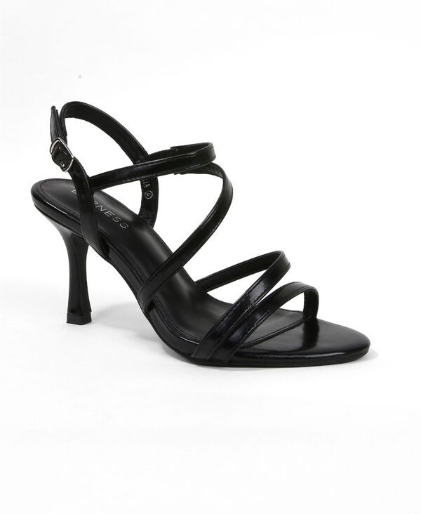 バーネス レディース シューズ サンダル ヒール BERNESS Womens Vittoria Strappy Stiletto Heel Sandals Black ブラック