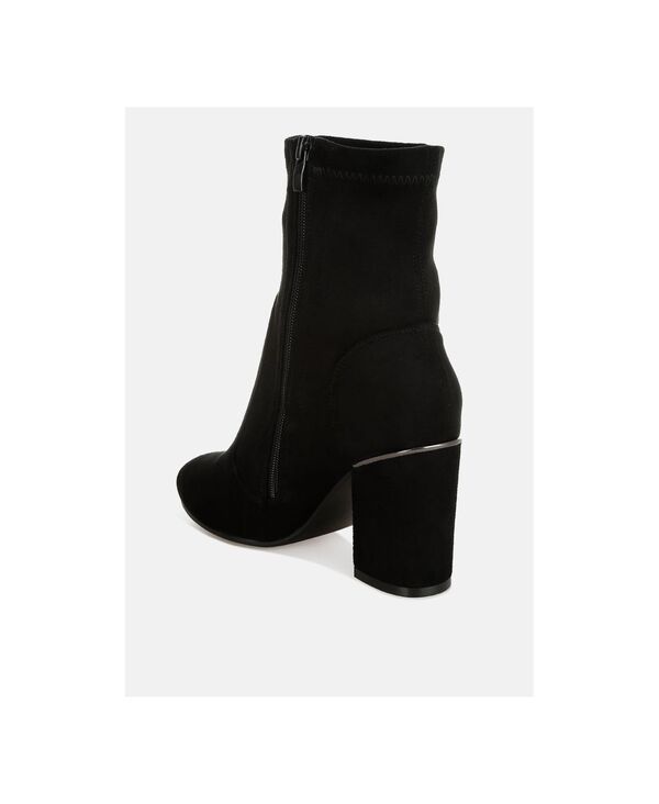 ラグアンドコー レディース シューズ ブーツ・レインブーツ Rag Co Rag and CO Womens Nidaros Microfiber Sock Boots Black stretchab