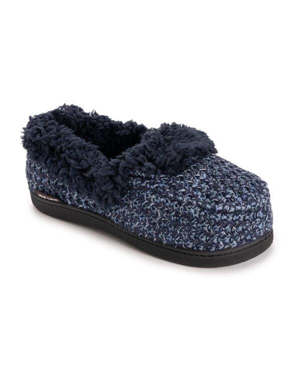 ムクルクス レディース シューズ サンダル MUK LUKS Womens Anais Moccasin Slippers Dark blue ブルー