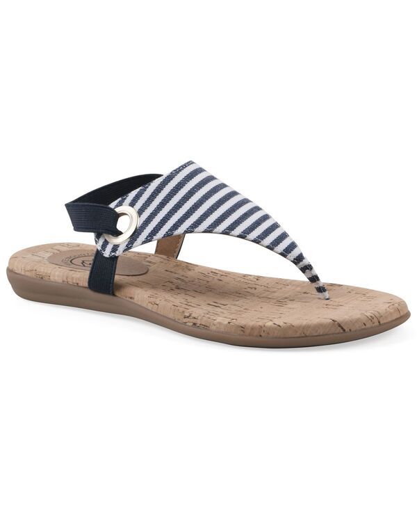 ホワイトマウンテン レディース シューズ サンダル White Mountain Womens Lifeway Slingback Sandals NavyWhite ホワイト