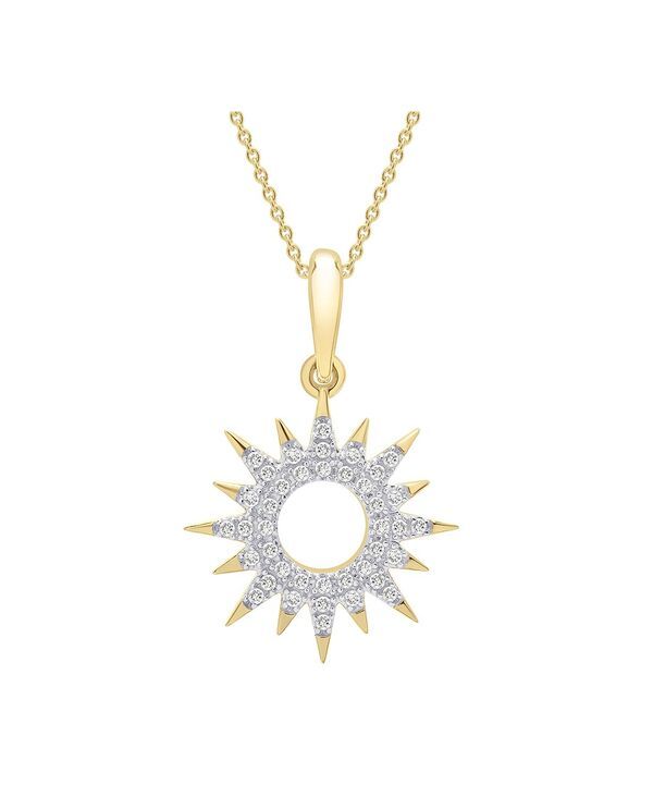 ラップド レディース アクセサリー ネックレス・チョーカー・ペンダントトップ レース Wrappediamond Sun Pendant Necklace 110 ctw in 14k Gold Al