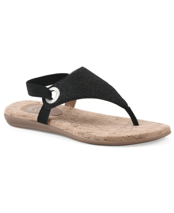 ホワイトマウンテン レディース シューズ サンダル White Mountain Womens Lifeway Slingback Sandals Black Glitter ブラック