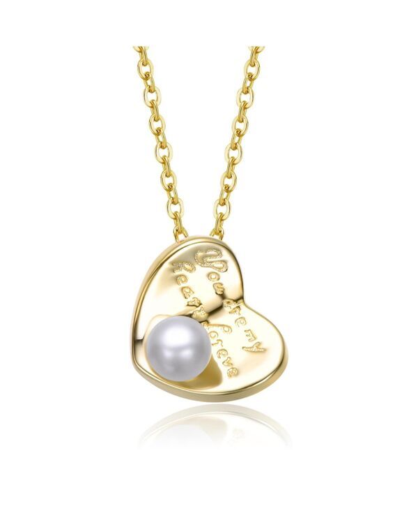 ジジガール レディース アクセサリー ネックレス・チョーカー・ペンダントトップ レース GiGiGirl Plated with Mother of Pearl Heart Design Pendan