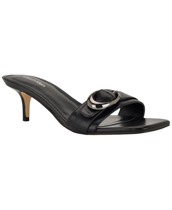 カルバンクライン レディース シューズ サンダル ヒール Calvin Klein Womens Neveena Buckle Strap Kitten Heel Dressandals Black