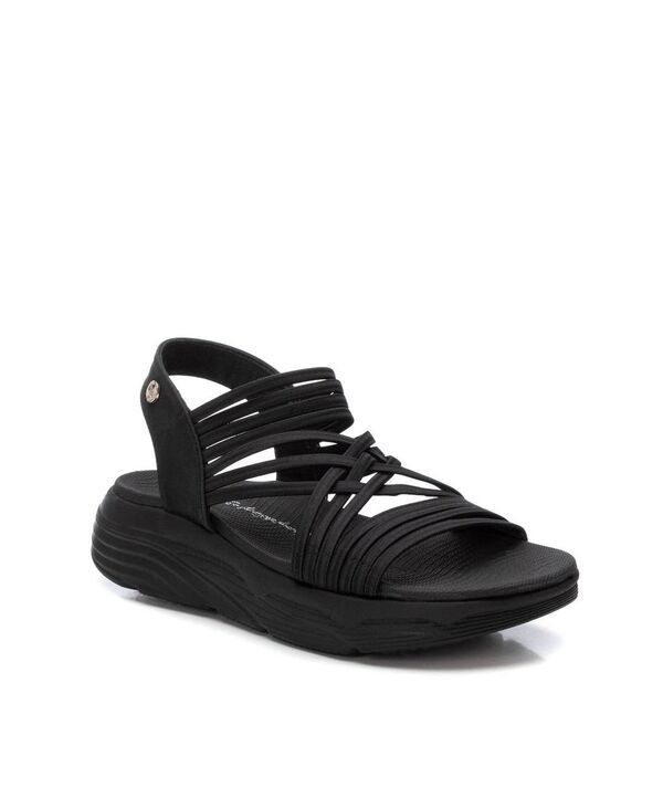 キシタイ レディース シューズ サンダル XTI Womenslingback Multi Strapsandals Black ブラック