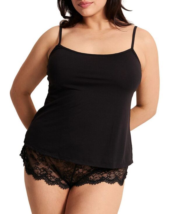 アドアミー レディース アンダーウェア ナイトウェア プラスサイズ ショートパンツ Adore Me Plusize Rain Cami Shortset Lingerie Black ブラック
