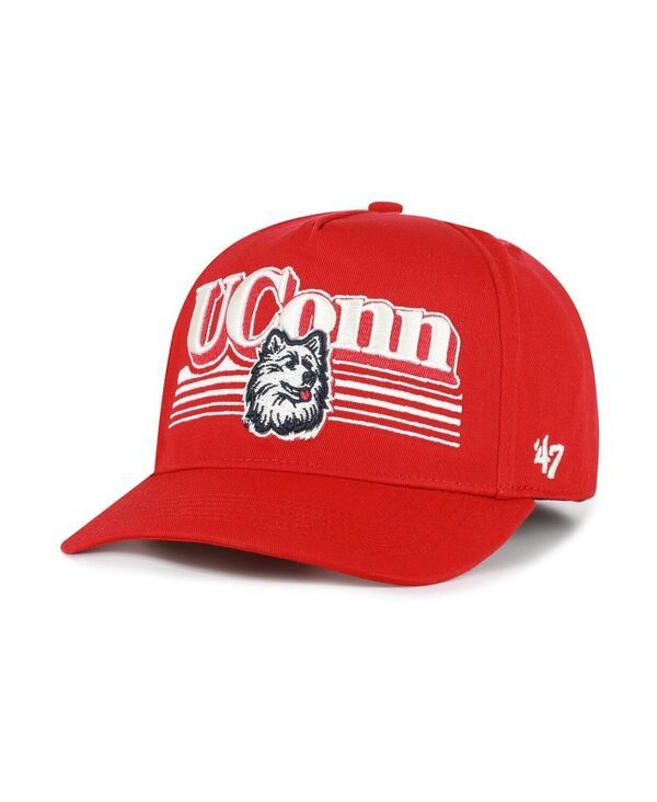 47 ブランド メンズ アクセサリー 帽子 47 Brand Mens Red UConn Huskiescript Fade Hitch Adjustable Hat Red レッド