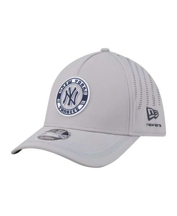ニューエラ メンズ アクセサリー 帽子 New Era Mens Gray New York Yankees Patch 39THIRTY AFrame MCrown Perforated Flex 10,486円