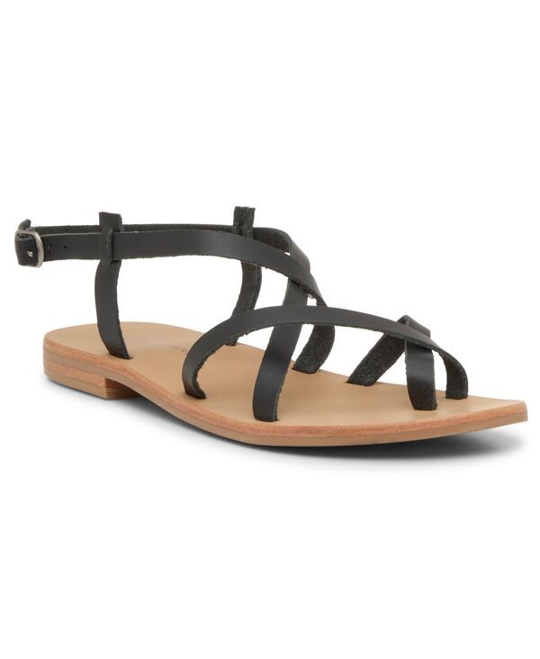 ラッキーブランド レディース シューズ サンダル Lucky Brand Womensanessa Strappy Gladiator Flat Sandals Black ブラック