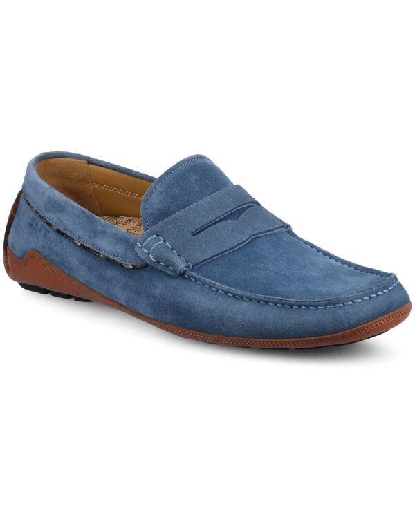 タフト メンズ シューズ スリッポン・ローファー Taft Mens Luke Driver Moc Loafers Blue Suede ブルー