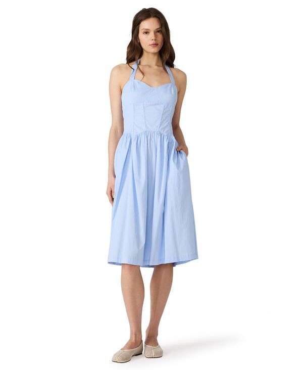 スティーブ マデン レディース トップス ワンピース ミディ Steve Madden Womensweetheart Neck Midi Dress Antique