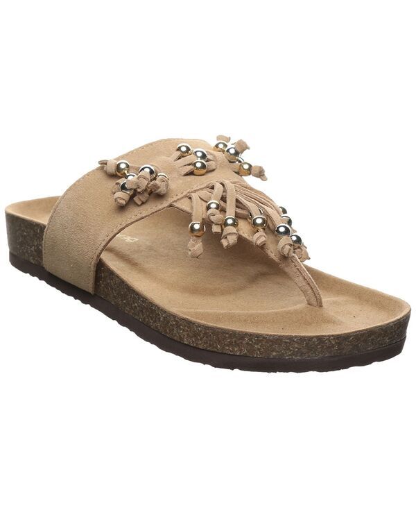 ベアパウ レディース シューズ スリッポン・ローファー サンダル BEARPAWomens Cosima SlipOn Wedge Sandals Toffee