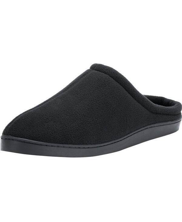 キングサイズ メンズ シューズ サンダル トール フリース KingSize Mens Big Tall Fleece Clog Slippers Black ブラック